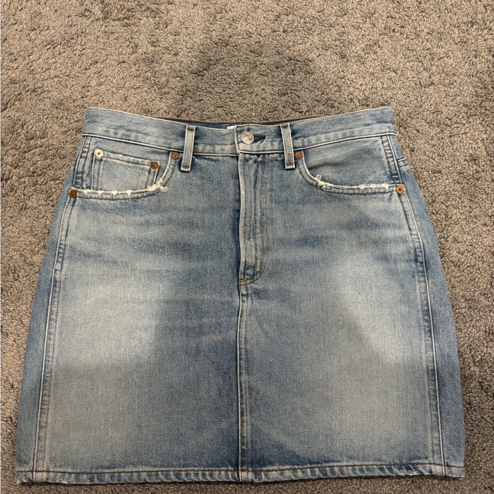 Agolde Denim Mini Skirt